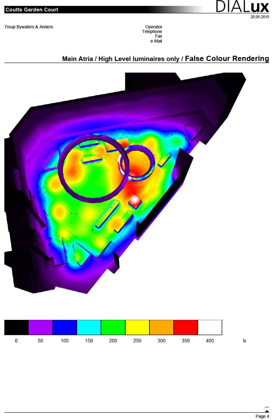 Troup, Bywaters & Anders Lighting Calculation